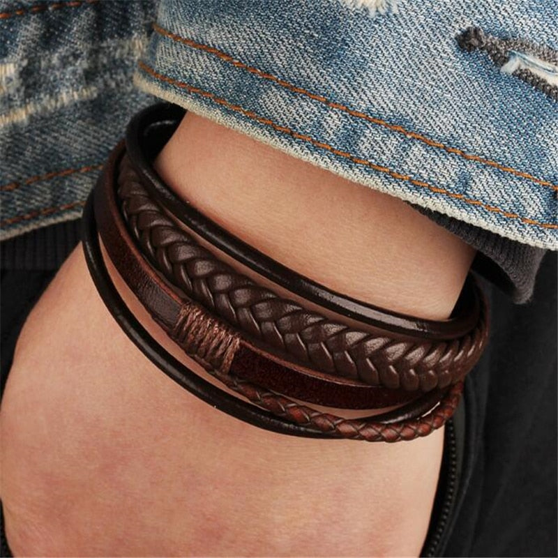 Multilayer Genuine Leather Bracelets