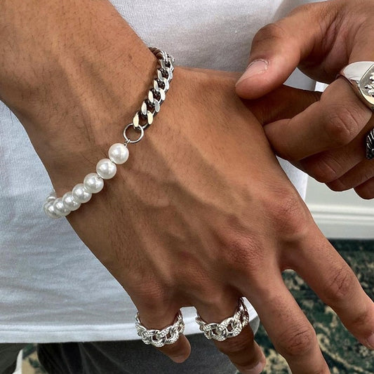 Trendy Pearl Chain Bracelet