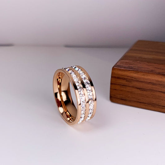 Luxury Single and Double Stainless Steel Rings